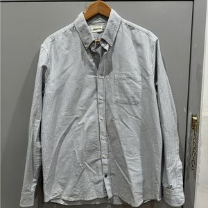 Taylor Stitch - The Jack - Oxford Cloth Button Down - Blue Stripe - Large (42)